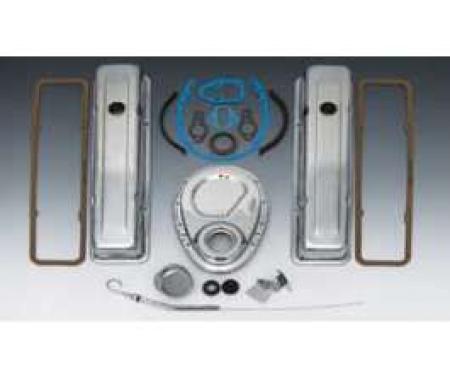 Chevy Engine Dress-Up Kit, Small Block, Chrome, 1955-1957