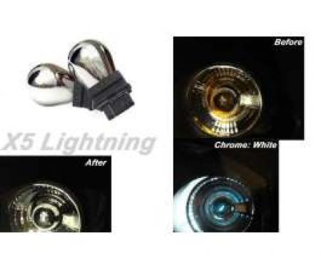 Light Bulbs, 3157, Chrome X5 Lightning White Silver Stealth