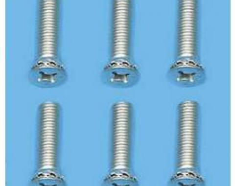 Chevy Door Striker Plate Screw Set, 1955-1957