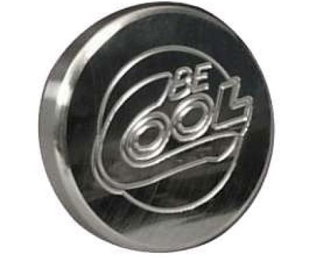 Chevy Radiator Cap, Billet, Round, Polished Finish, Be Cool