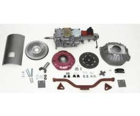Chevy Tremec 5-Speed Transmission Kit, With Steel Flywheel, For LS1, LS2, LS3 & LS6 Engines, TKO 600, Non-Convertible, 1955-1957