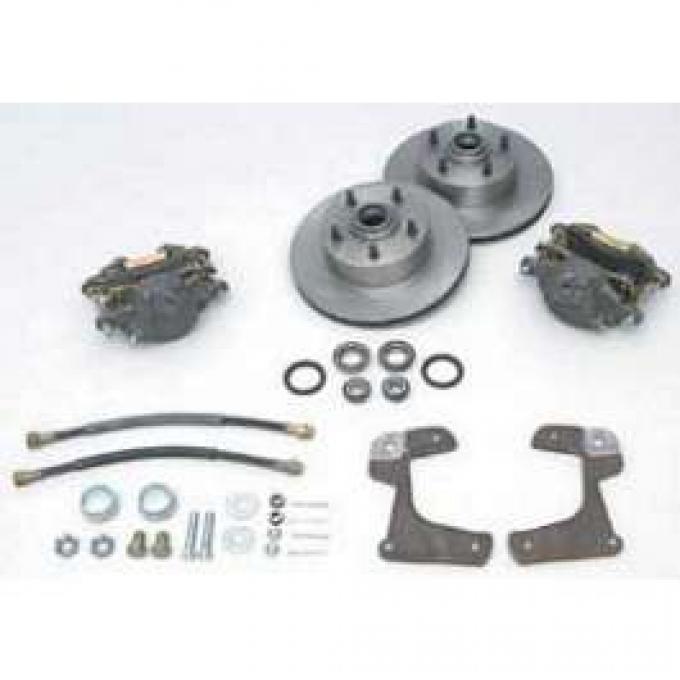 Chevy Front Disc Brake Kit, At The Wheel, 1955-1957