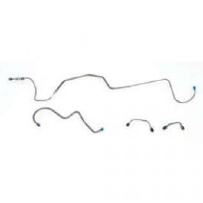 Chevy Rear Housing Disc Brake Lines, Stainless Steel, For Use With 8 Or 9 Ford Rear End, 1955-1957