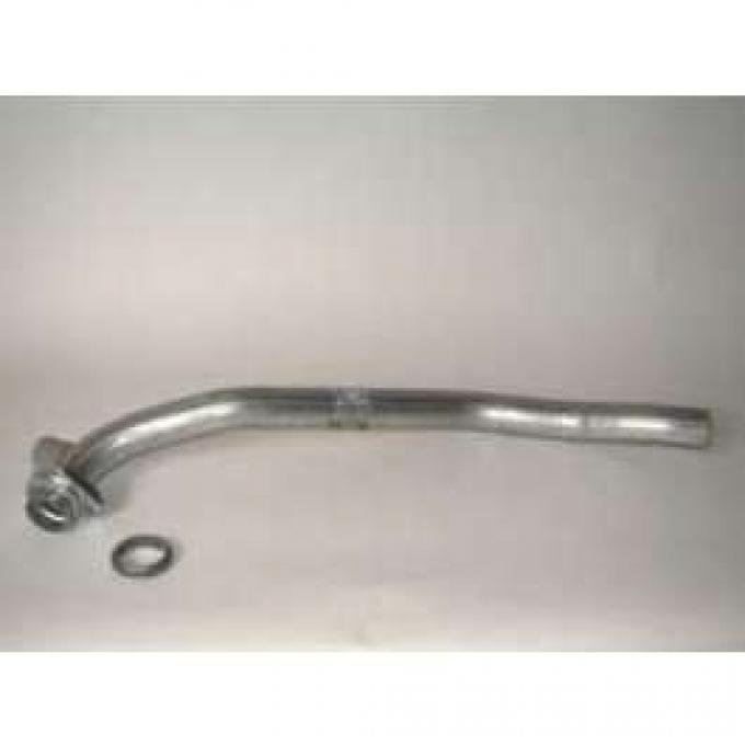 Chevy Aluminized Dual Exhaust Pipe, Non-Convertible, 283ci,Left, 1957