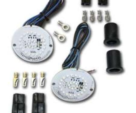 Chevy Parking Lights, Front, LED, 1957