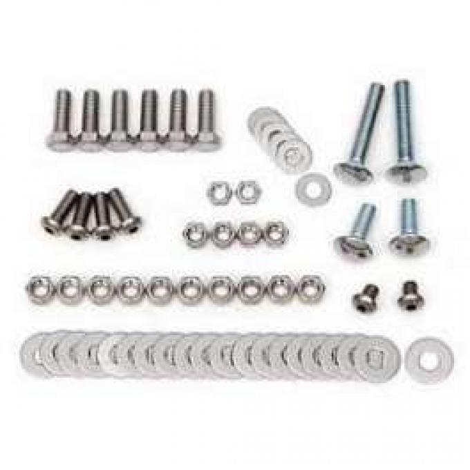 1955 Rear Bumper Stainless Steel Bolt, Hardware Kit