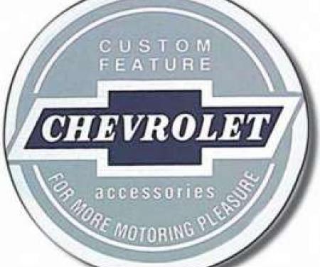 Chevy Bowtie Seat Belt Emblem, 1955-1957