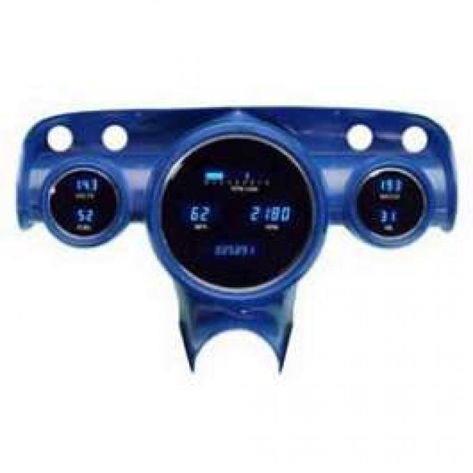 Chevy Dakota Digital Dash Kit, Blue, 1957