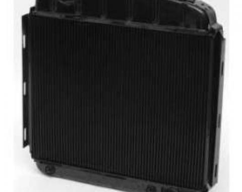 Chevy Desert Cooler Optima Radiator, Copper Core, 6-Cylinder, For Cars With Automatic Transmission, U.S. Radiator, 1957