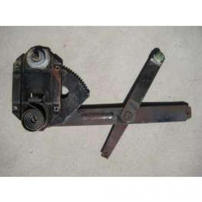 Chevy Window Regulator, Right, Rear, 4-Door Sedan & Wagon, Used, 1955-1957