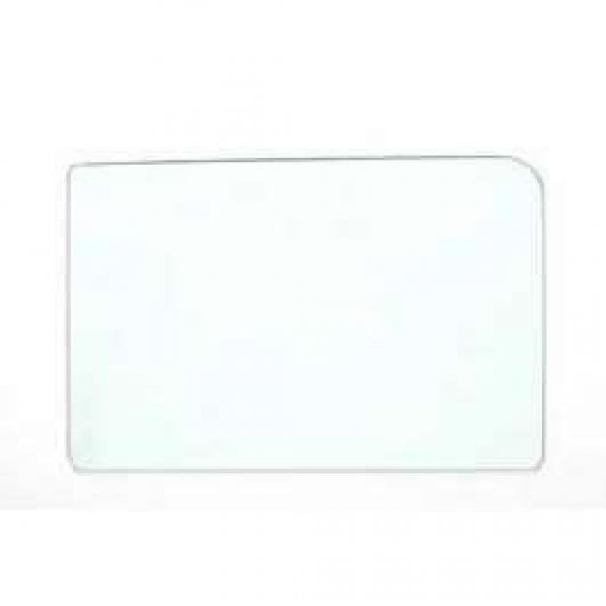 Chevy Front Door Glass, Clear, 4-Door Sedan Or Wagon, 1955-1957