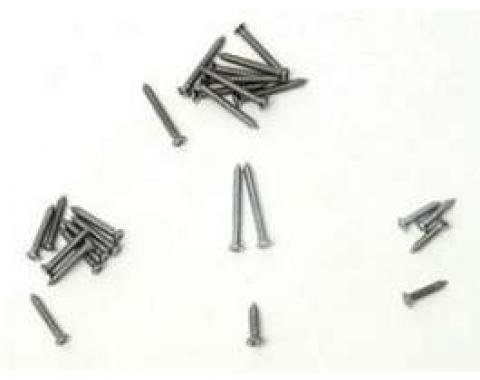 Chevy Interior Garnish Molding Trim Screw Set, Convertible,1955-1957