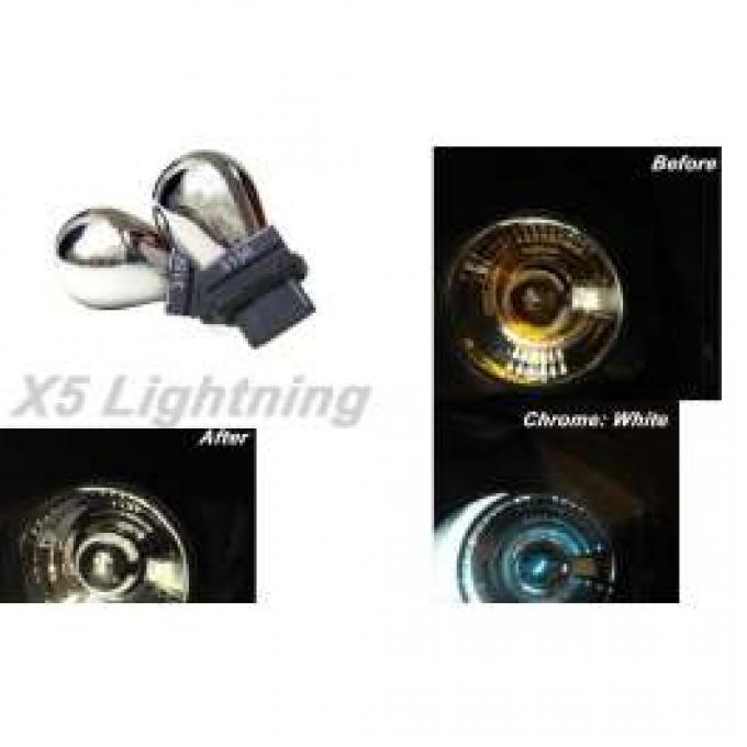 Light Bulbs, 3156, Chrome X5 Lightning White Silver Stealth