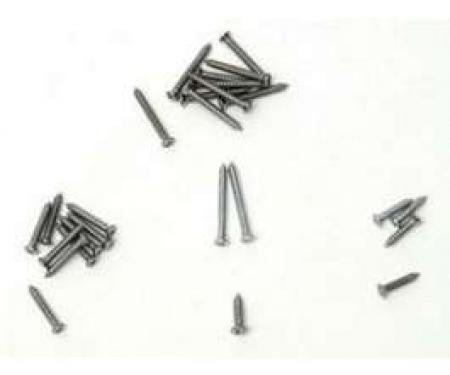 Chevy Interior Garnish Molding Trim Screw Set, Convertible,1955-1957