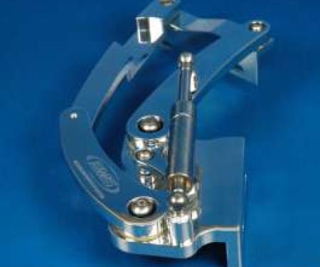 Chevy Billet Aluminum Hood Hinges, Polished Finish, 1955-1956