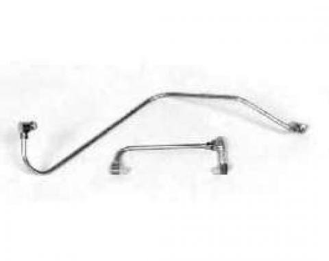 Chevy Fuel Lines, For Cars With 2 x 4-Barrel Carburetors, Stainless Steel, 1957