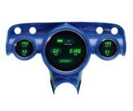 Chevy Dakota Digital Dash Kit, Green, 1957