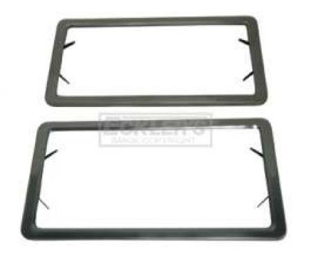 License Plate Frames, Stainless Steel