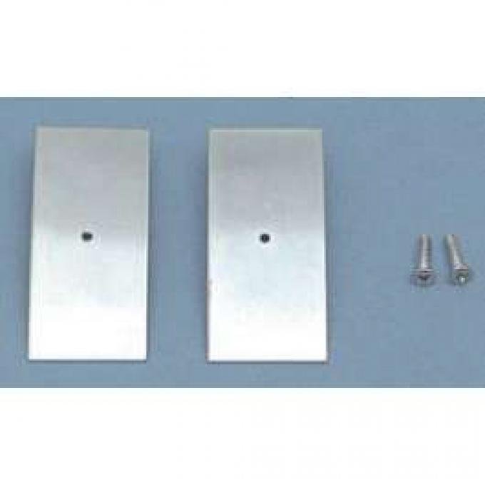 Chevy Rear Bumper Back-Up Light Opening Cover Retainers, 1957