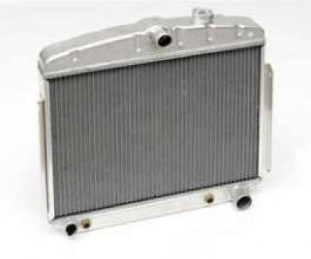 Chevy Aluminum Radiator, 6-Cylinder Position, 1955-1956
