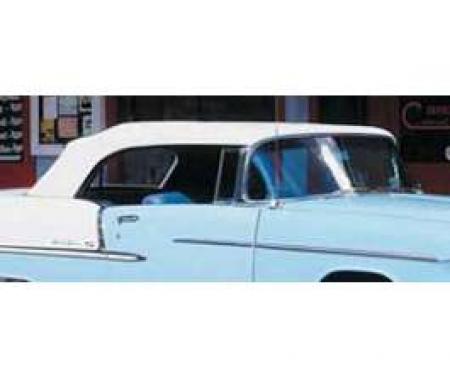 Chevy Convertible Top, White, 1955-1957