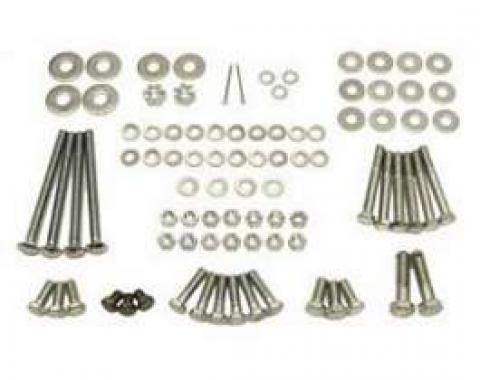 Chevy Transmission Installation Bolt Set, Turbo Hydra-Matic400, (TH400), 1955-1957