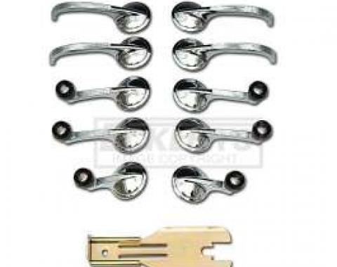 Chevy Inside Handle Kit, 4-Door, 1955-1957