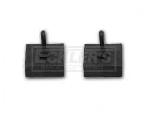 Chevy Door Window Stops, Lower, 2-Door Hardtop Or Convertible,1955-1957