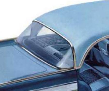 Chevy Rear Glass, Tinted, 4-Door Hardtop, 1956-1957