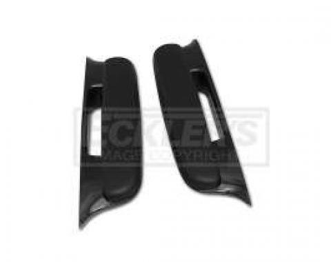 Chevy Door Armrests, Bel Air, Black, 1957