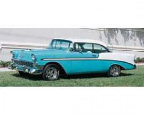 Chevy Side Molding Set, Stainless Steel, 2-Door Hardtop Or Convertible, Sedan, Bel Air, 1956