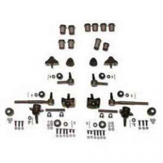Chevy Front End Rebuild Kit, Except Original Power Steering & Without Coil Springs, 1955-1957