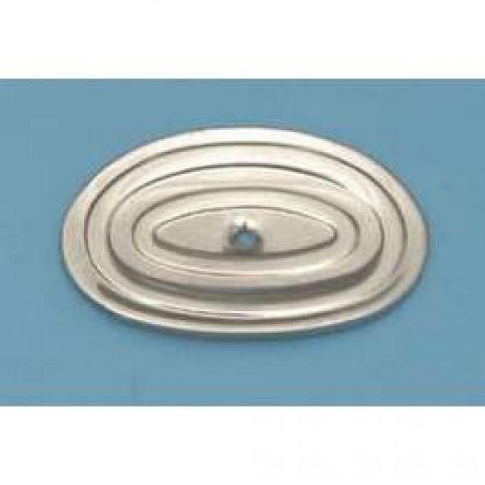 Chevy Rear Bumper Back-Up Light Opening Covers, 1957