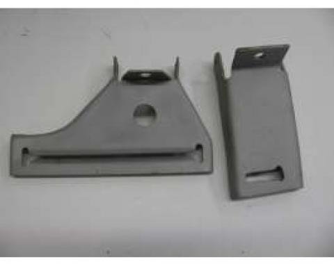 Chevy Emergency Brake Floor Brackets, Used, 1955-1957