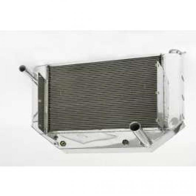 Chevy Cross-Flow Radiator, Polished Aluminum, Griffin, 1955-1957