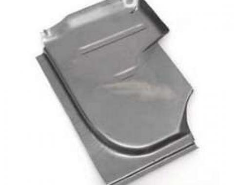 Chevy Under Seat Floor Pan, Left, Rear, 1955-1957