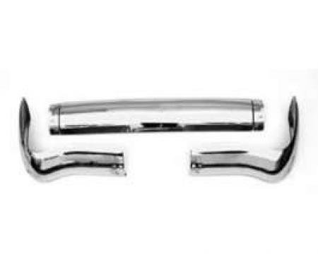 Chevy Bumper, Rear, Three-Piece Set, Non-Wagon, 1955