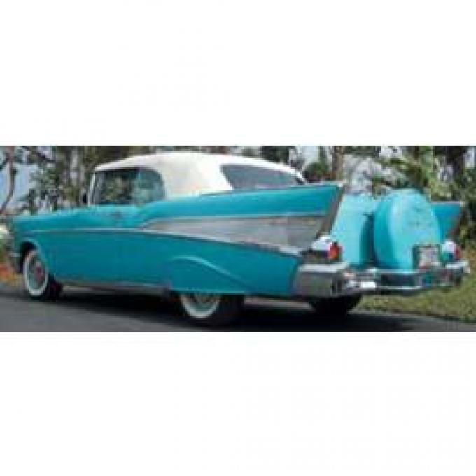 Chevy Side Glass Set, Tinted, Convertible, 1955-1957
