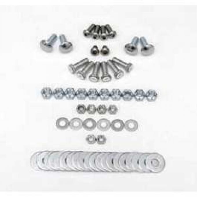 Chevy Bumper Hardware Kit, Front, 1955-1956