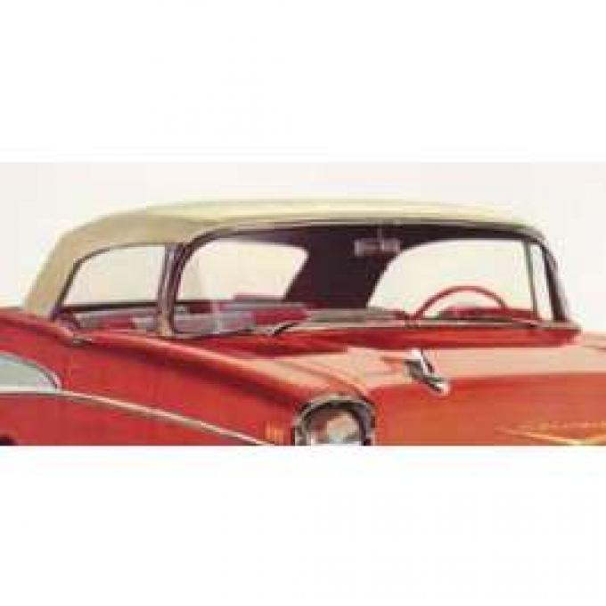 Chevy Side Glass Set, Clear, Convertible, 1955-1957