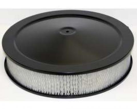 Chevy Air Cleaner, Round Black, 14 X 3