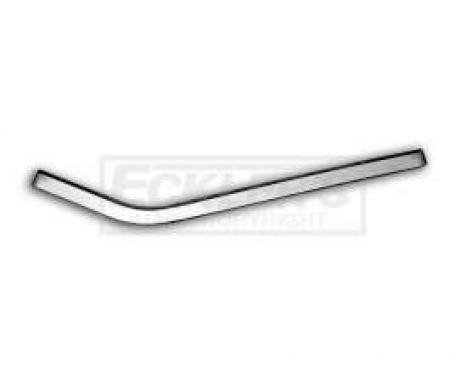 Chevy Interior Side Panel Trim, Stainless Steel, Left Upper Rear, Convertible, 1957