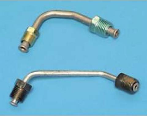 Chevy Brake Lines, Prebent, Front, Stainless Steel, Use With Power Brakes & GM Style Proportioning Valve, 1955-1957