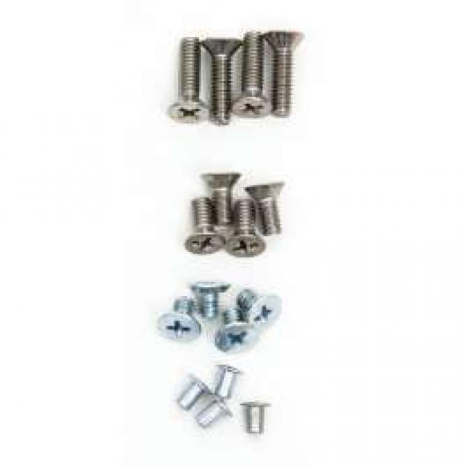 Chevy Window Frame Screw Set, 2-Door Hardtop & Convertible,1955-1957