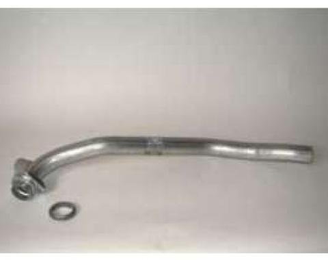 Chevy Aluminized Dual Exhaust Pipe, Non-Convertible, 283ci,Left, 1957