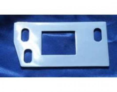 Chevy Polished Stainless Steel Hood Latch Plate, 1955-1957