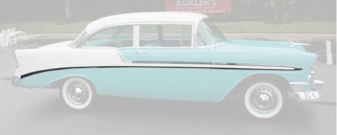 Chevy Side Molding Kit, Bel Air, 2-Door, Show Quality, 1956