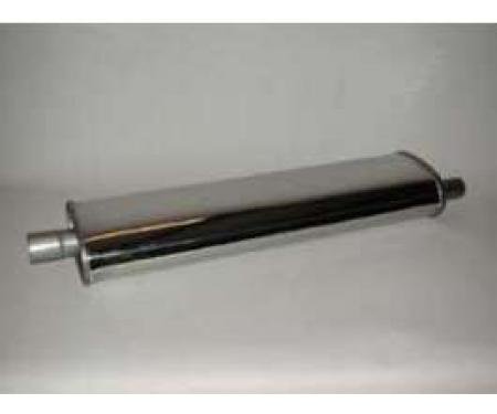 Chevy Muffler, Stainless Steel, Long, 29, 1955-1957