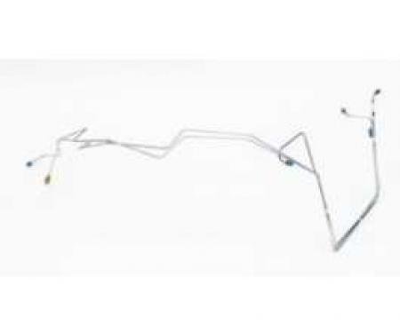 Chevy Brake Lines, Prebent, Front. Stainless Steel, Use With Power Brakes & GM Style Proportioning Valve, 1956-1957