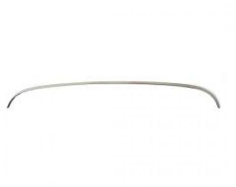 Chevy Rear Glass Molding, Upper, Stainless Steel, 2-Door Hardtop, 1955-1957